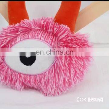 Funny fluffy pet toy dog chew squeaky animals cute hairy monsters