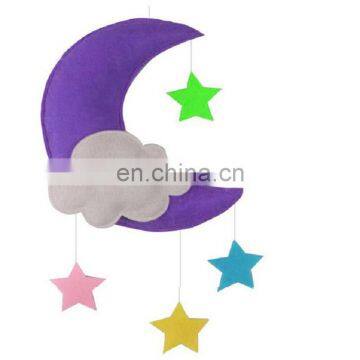 Colorful Felt Cloud Shape Baby Mobile Hanger photo-3