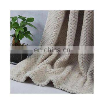 Factory Manufactured Super Soft Polyester Coral Fleece Waffle Blanket