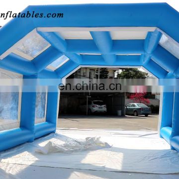 Cheap 0.55mm PVC Inflatable Car Wash Parking Carport Covers Mobile Spray Paint Booth Tents Inflatable Car Garage Tent