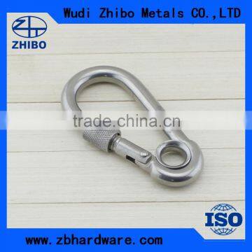 High Polished Stainless Steel Material Oval Shaped Quick Link Carabiner Spring Carabiners photo-6