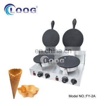 Uniform thickness aluminum plate cone baker nonstick waffle ice cream cone maker for sale