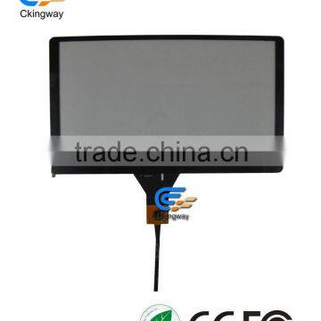 Cheap 7 inch Film+Glass Resistive touch panel cover glass for Security Monitoring