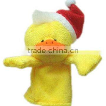 Christmas toys plush duck finger puppet