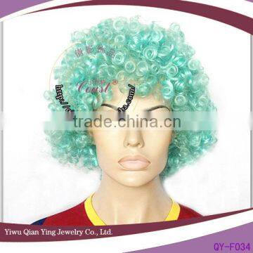 mint cheap green party afro wigs