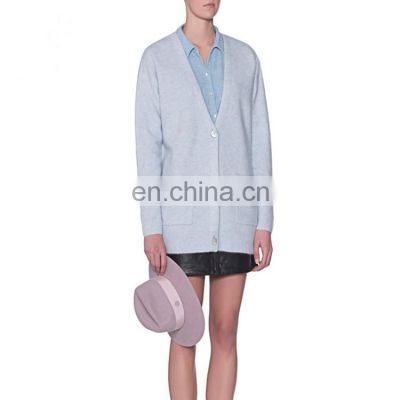 Pocket Front Cotton Cashmere Long Cardigan Sale Sweaters