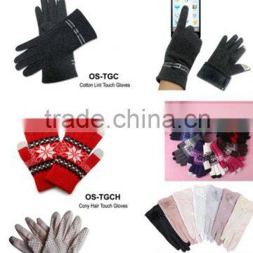 Handcraft Touch screen gloves/Bluetooth glove in acrylic