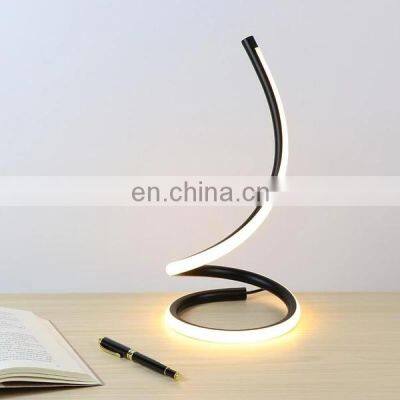 Dimmable Spiral Desk Lamp with Plug Warm White / Cool White