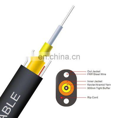 1 core Toneable G657A1 G657A2 G657A3 FTTP Tight Buffered Indoor/Outdoor Drop Cable for telecommunication, Flat Drop Cable