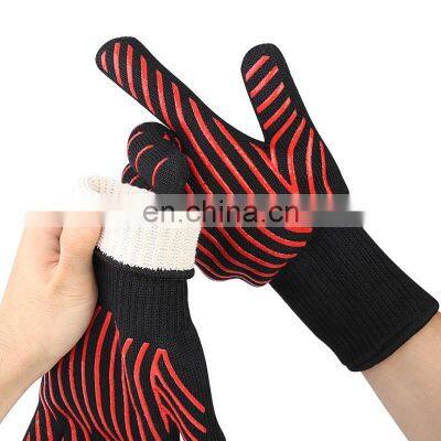 Private Label Barbecue Oven Mitts, 932f Extreme Heat Resistant BBQ Grill Glove