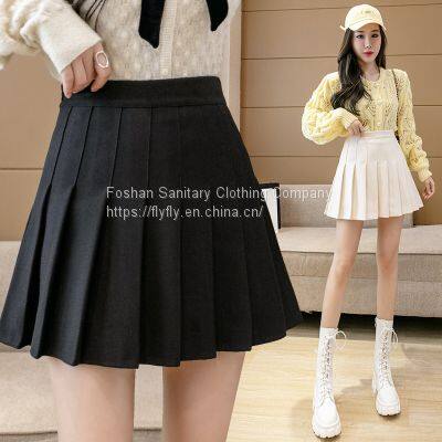 Upper jk uniform girly skirt full suit Autumn/winter irregular bottom skirt pleated skirt dress School uniform mini skirt sexy step A-word hip skirt