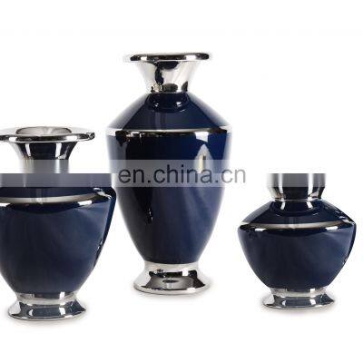 Middle Eastern Style Decorative Plated Tabletop Ceramic Vase for Home Decoration photo-3