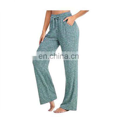 Clothing Wholesale Custom Fashion Casual Sports Pants Quick-drying Loose Yoga Pants Large Size Wide Leg Pants WomenS-5XL photo-4