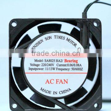 AC mini fan 220v 80X80X25MM