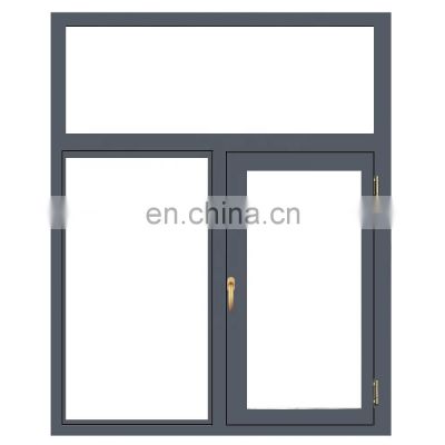 Australia standard double glass black vinyl windows casement window