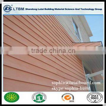 Wood grain cement board for partition walls