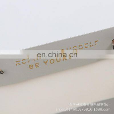 Wholesale Custom Logo Advertising Heavy Paper Shopping Bags Canvas Tote Gift Bag With String