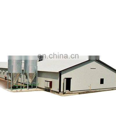 Qingdao prefab steel structure egg layer chicken farm house shed with exhaust fan for sales in Sri Lanka