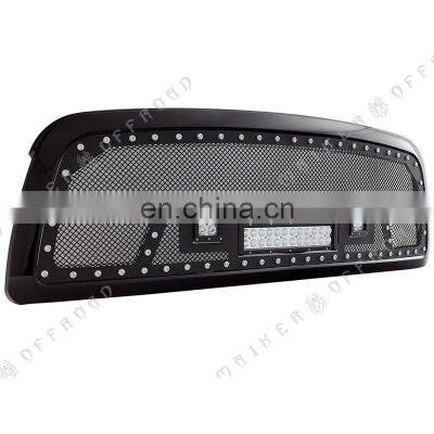 2009-2012 Black Mesh Stainless Steel Wire Grille With LED For Dodge Ram 1500 parts