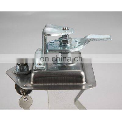 MS858 Stainless Recessed Paddle Slam Latch Flush Single Point Handle Paddle Lock photo-4