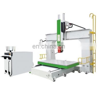 professional 5 axis ATC cnc carving machine for engraving milling wood mold bath tub with 9kw ATC spindle