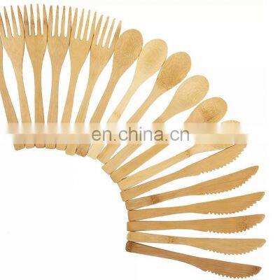 Best Selling Bamboo Cutlery Kids Knife Fork Spoon
