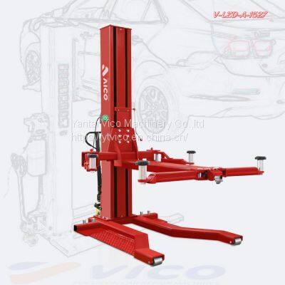 Mobile Hydraulic Single Post Car Lift Machine # V-JZD-A-1527