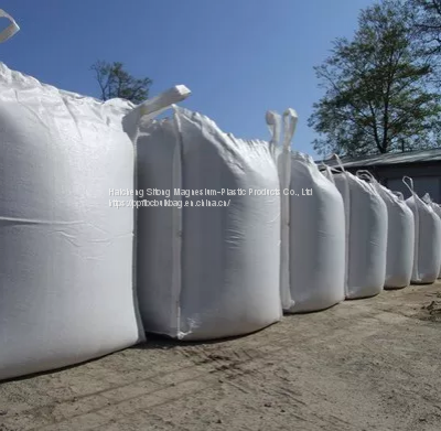 skirt/duffle top circular type FIBC big bag for sand carbon black waste packing 1ton