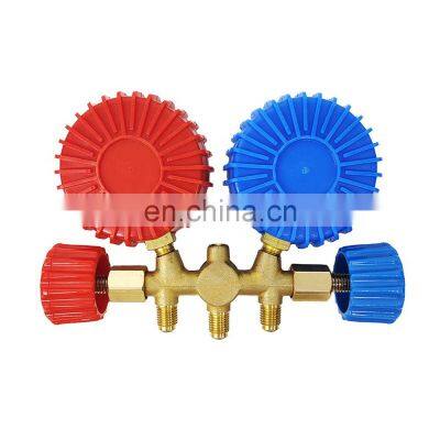 CT-536 A Brass Manifold Gauge Set HVAC Refrigeration System Auto Air Conditioner AC Charging Manifold Hvac Manifold Gauge photo-4
