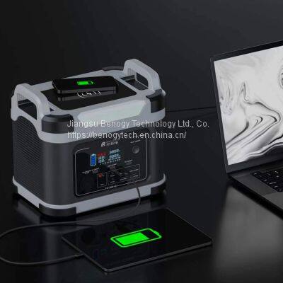 Mobile Phone Wireless Charging Outdoor Portable Power Station With AC Outlet photo-4