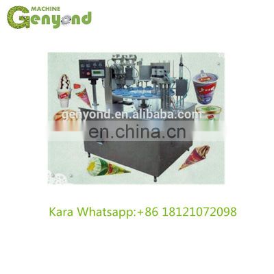 Rotary Type Ice Cream Cup Filling Sealing Machine