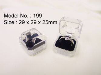 Small size jewelry display transparent box for wedding rose heart shape