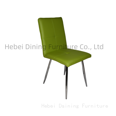 Pu Leather Dining Chair With Metal Legs DC-U83