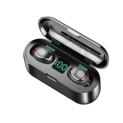 2023 Tws F9 Earphone Bt 5.3 Waterproof Mini Headphones Sports Gaming Headset With 2000Mah Charging Box