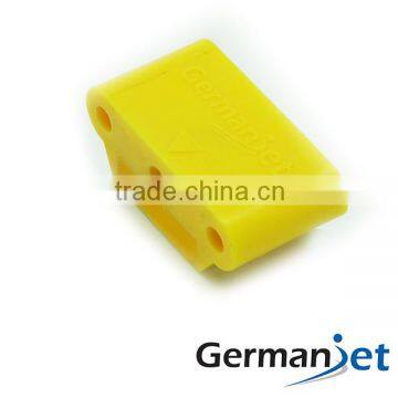 Magnet floating for magnetostrictive position sensor