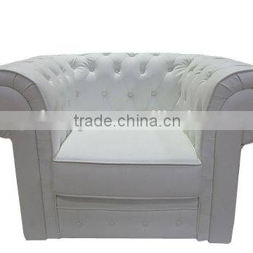 Classic Leather Mid Century Chesterfield Sofa