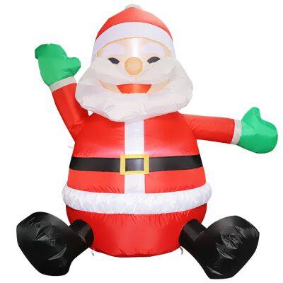 2025 Santa inflatable with Xmas blow up ?Perfect for Xmas Decor