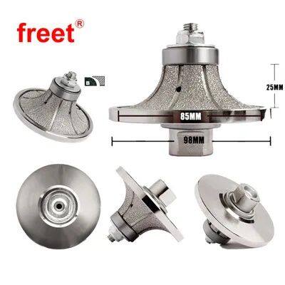 65mm Vacuum Brazed Diamond Hand Profile Wheels Router Bits for Edge Profiling photo-2