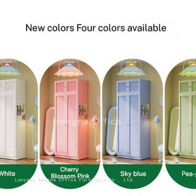 Paris Long-term Rental Apartment Metal Wardrobe | Durable Anti-Insect Steel Closet | HN Louvre Design for Ventilation photo-5