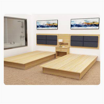 Customized Classic Design Marriott Hotel Furniture 5 Star Guest Room Hotel Furniture Modern King Bed Hotel Bedroom Furniture Set photo-5