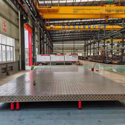 High-precision Ht250 Civil Air Defense Welding Platform, Gray Cast Iron, Anti-deformation Robotic Arm Welding Platform, Large Quantity in Stock, Physical Factory, Junyuan photo-2