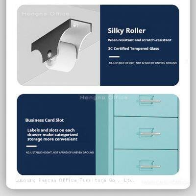 Wholesale Metal Rolling Storage Cart | With 5 Drawers for Office Organization | Narrow Mobile Cabinet on Wheels for Home Use photo-5