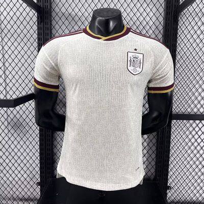 2627 Испания, выходной футболочный костюм чемпионата мира, версия для игроков, спортивный футболочный рубашка с короткими рукавами. Футболочный костюм версии для игроков