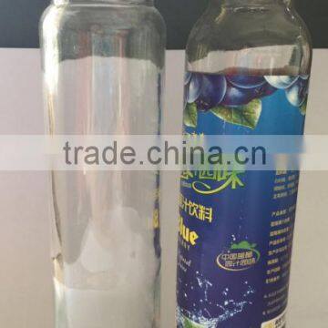 300ml clear fruit juice glass bottle