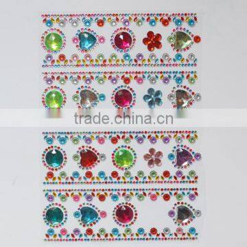 Stick On Self Adhesive Clear Gems Star Acrylic Sticker Crystal Sticker