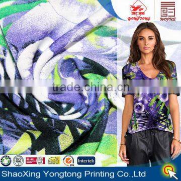 100% rayon with print rayon challis fabric