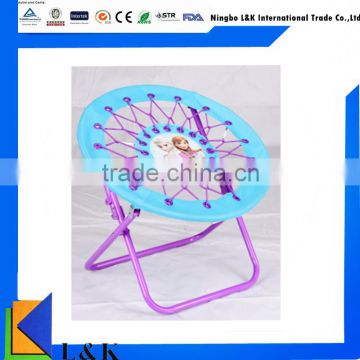 Kids bungee folding chair/ round bungee chair