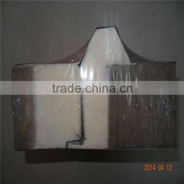 2015 Rock Wool Sandwich Panel with PU Insulation Edge foam home room partition panels