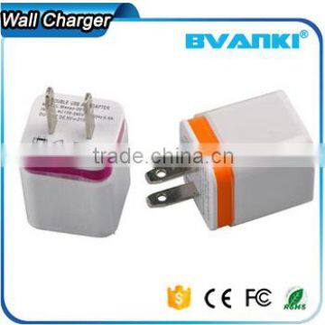 5V 2.1/1A USA Plug AC Travel Dual USB Wall Charger For IPhone 6 5 For IPad For Samsung Galaxy S6 S5 S4 Mobile Phones Adapter Quality Choice photo-2