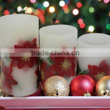 Maple leaves led candle with timer